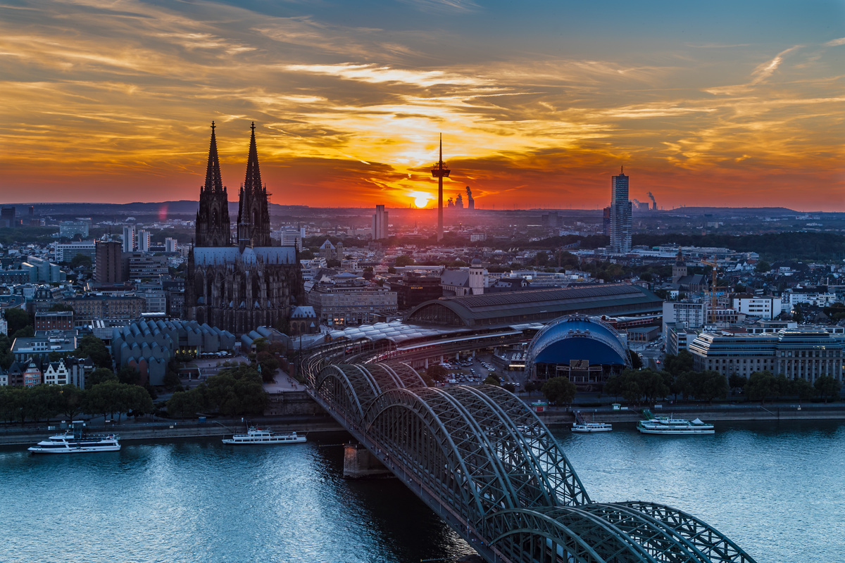 Cologne Cathedral at Sunset